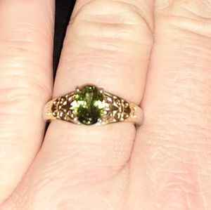 Fort Dauphin Apatite 14k & Platinum over Sterling